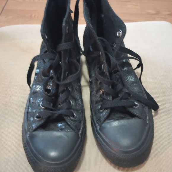 Converse Chuck Taylor All Star Tri Zip Animal Print Black Punkcore - Picture 2 of 3